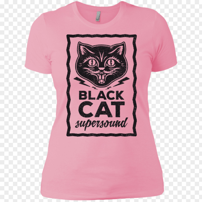 Black Cat Attack T-shirt Sleeve Hoodie Clothing PNG