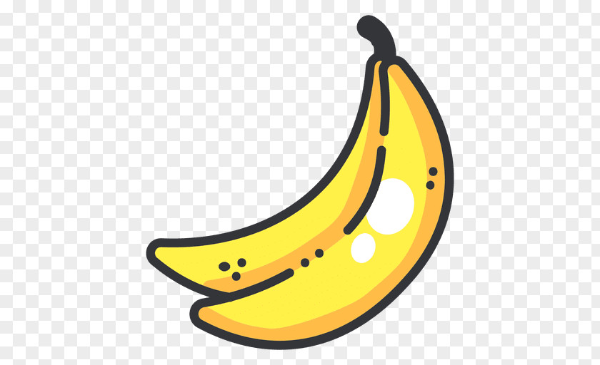 Banana Vector Split Fruit PNG