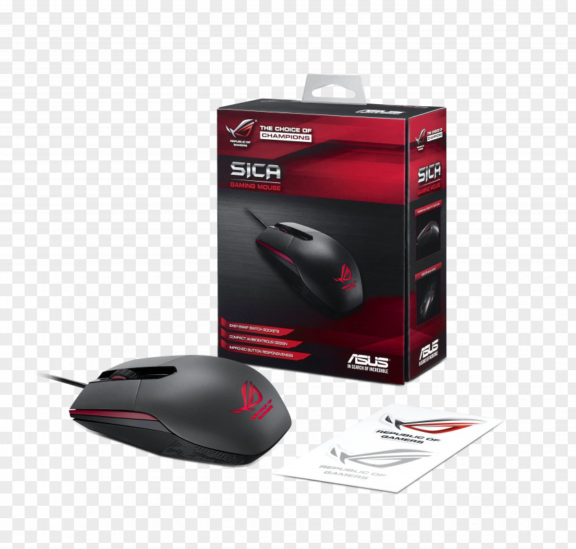 Computer Mouse ROG Gladius II Republic Of Gamers ASUS Gaming Desktop PC GR8 PNG