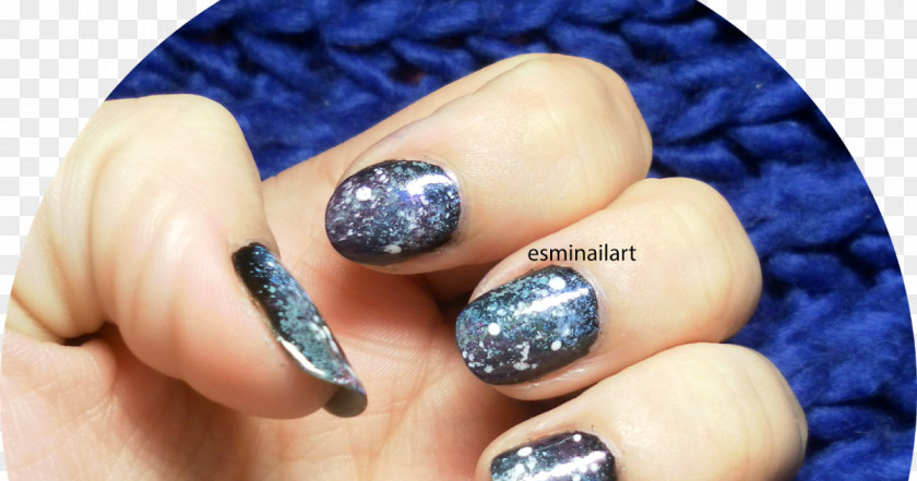Nail Polish Manicure Cobalt Blue PNG