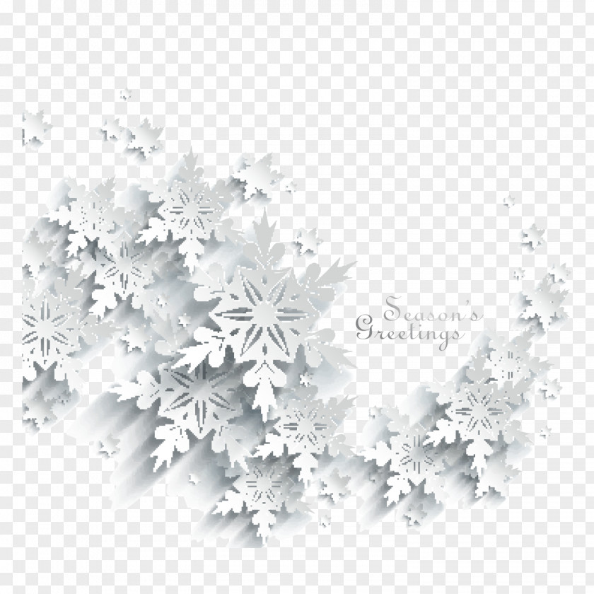 Paper-cut Snowflakes Wind Cover Elements Snowflake White Papercutting PNG