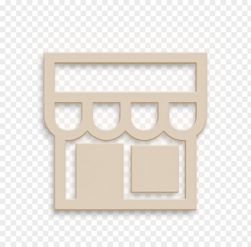 Paper Product Beige Shop Icon PNG