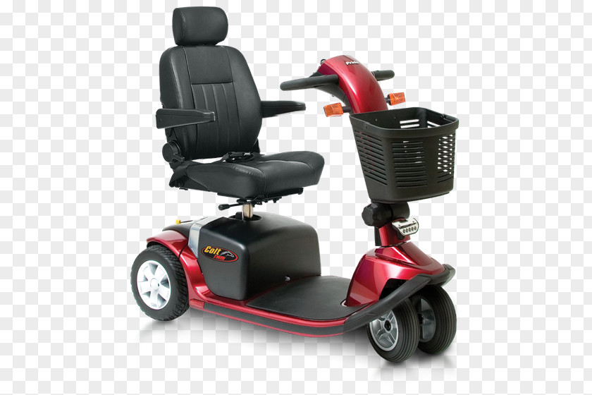 Power Scooter Red Mobility Scooters Pride Colt Deluxe 6 Mph Car Sport 6-8 PNG