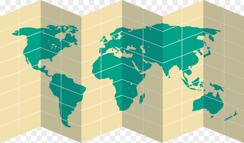 Vector Hand-drawn Cartoon Origami Map United States World International Labour Organization Member Of The Nations PNG