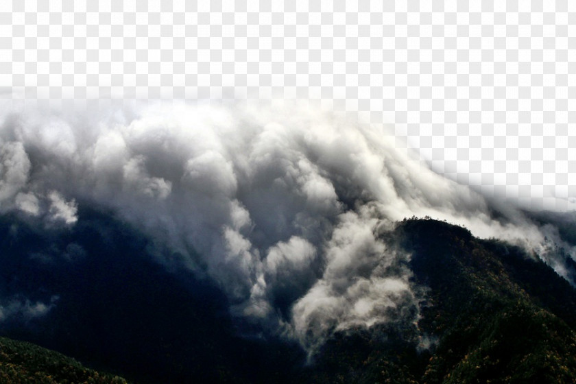 White Clouds Cumulus Sky Mountain Landform Wallpaper PNG