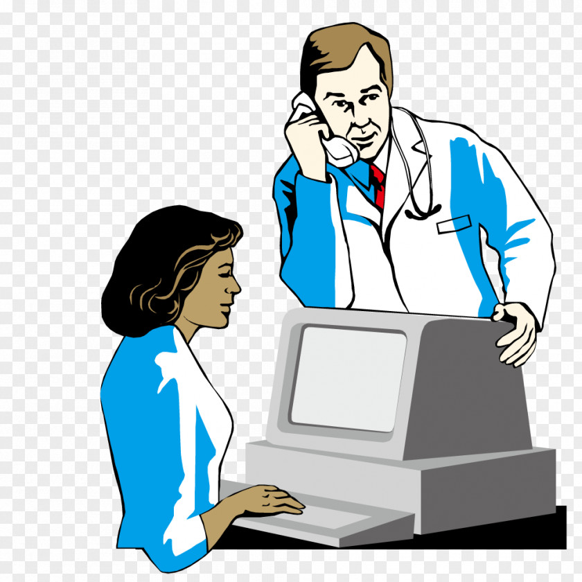 Call Doctor Cartoon Illustration PNG