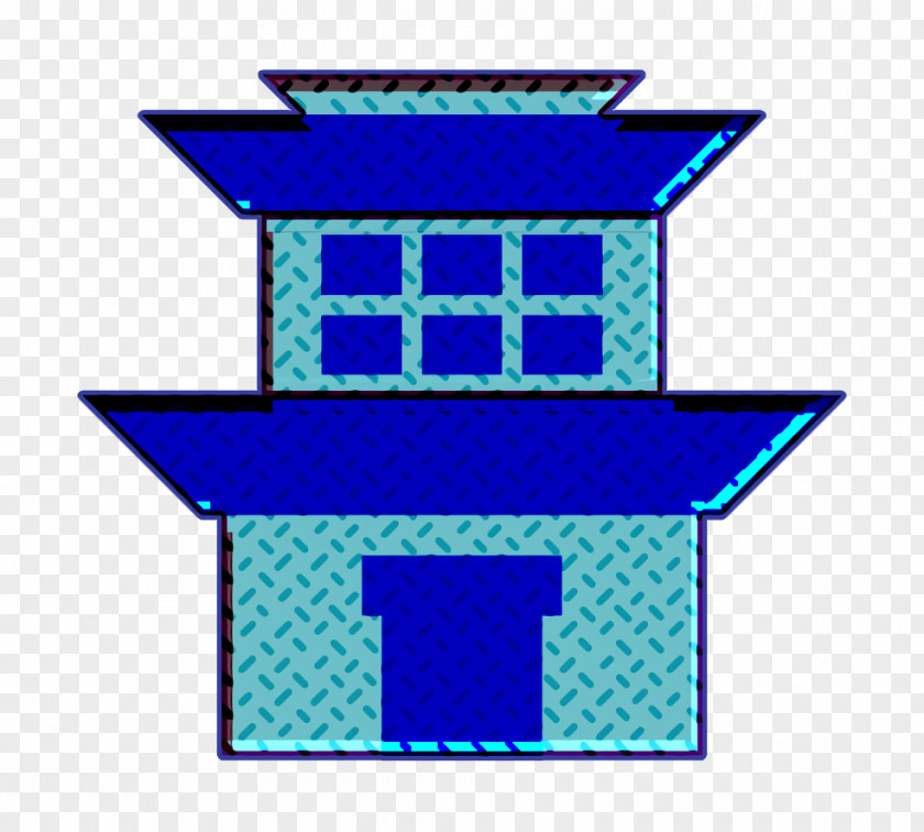 Electric Blue Cobalt Apartment Icon Building Home PNG