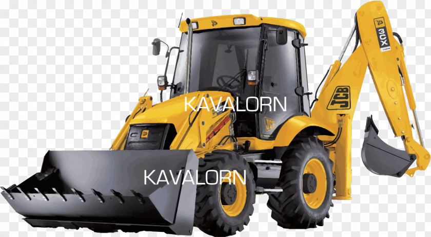 Excavator JCB Heavy Machinery Backhoe Loader PNG