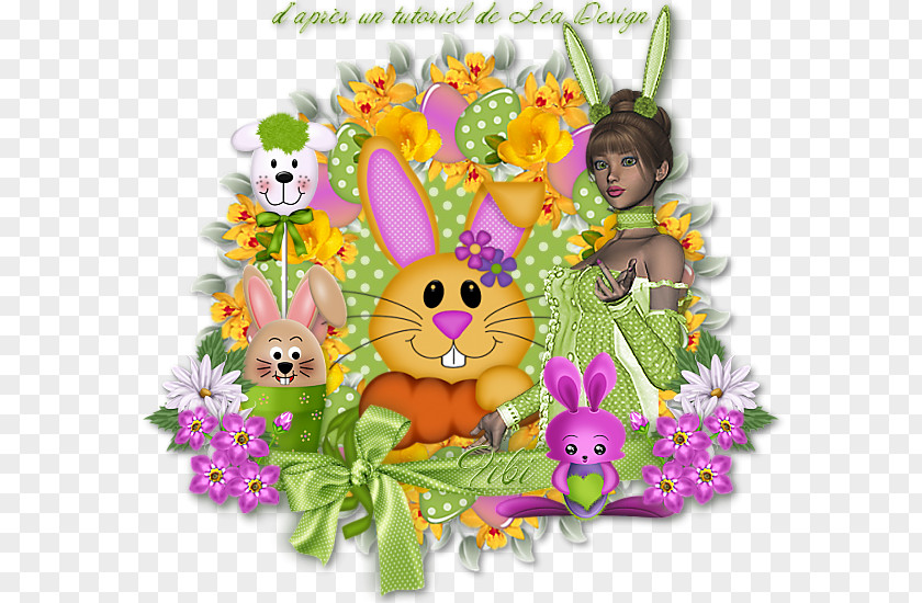 Flower Floral Design Easter Bunny Cut Flowers Ratatouille PNG