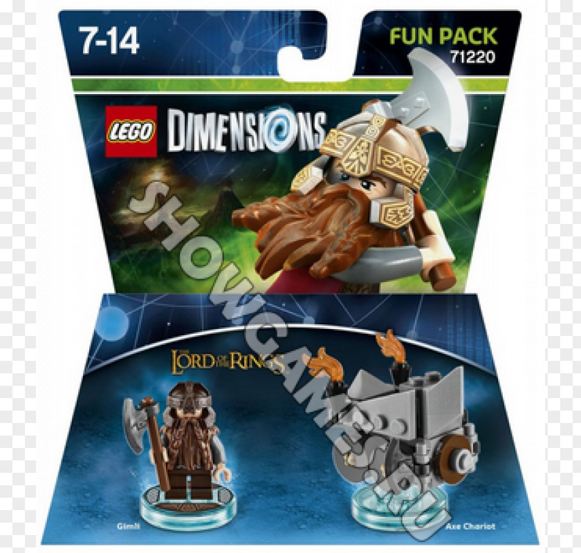Gimli The Lord Of Rings Lego Dimensions LEGO 71210 DC Cyborg Fun Pack PNG