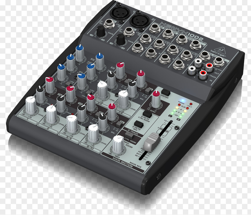 Microphone Audio Mixers BEHRINGER XENYX 1002FX PNG