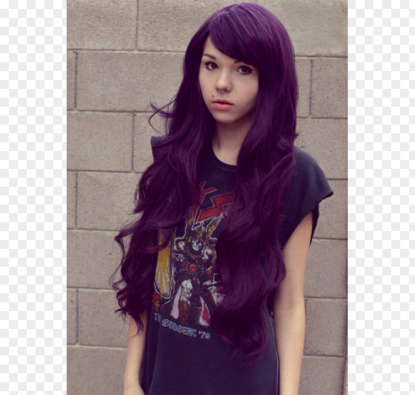 Purple Black Hair Coloring Brown PNG