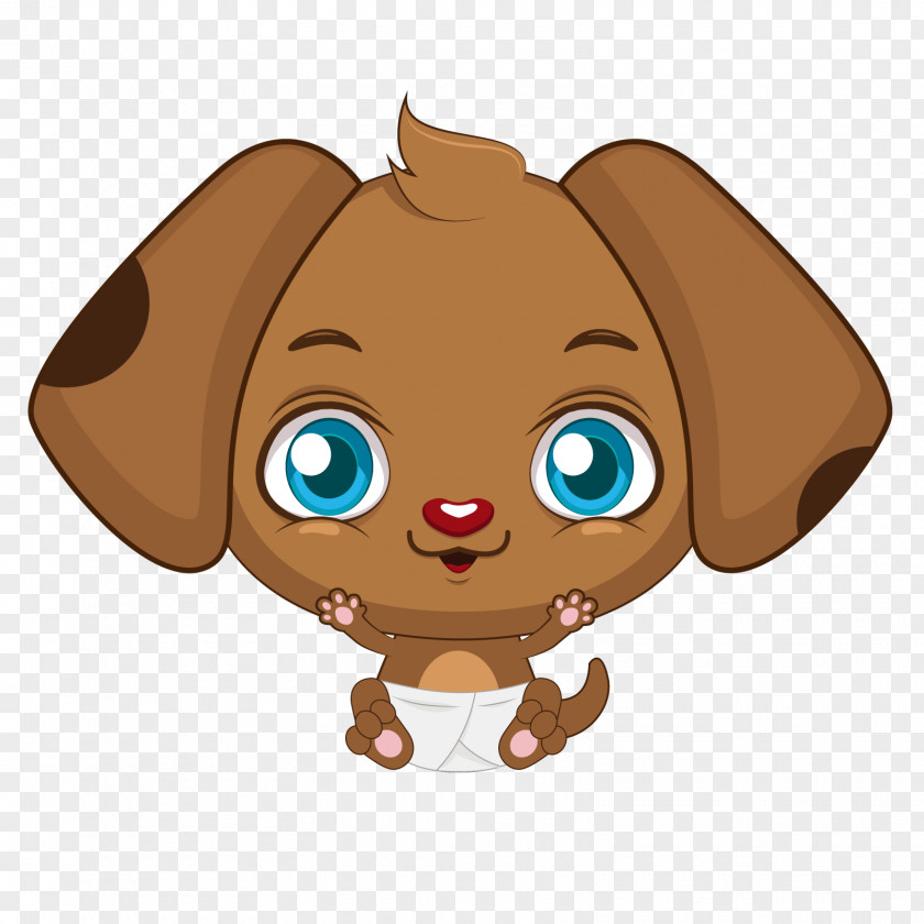 Vector Dog Baby Puppy Cuteness Illustration PNG