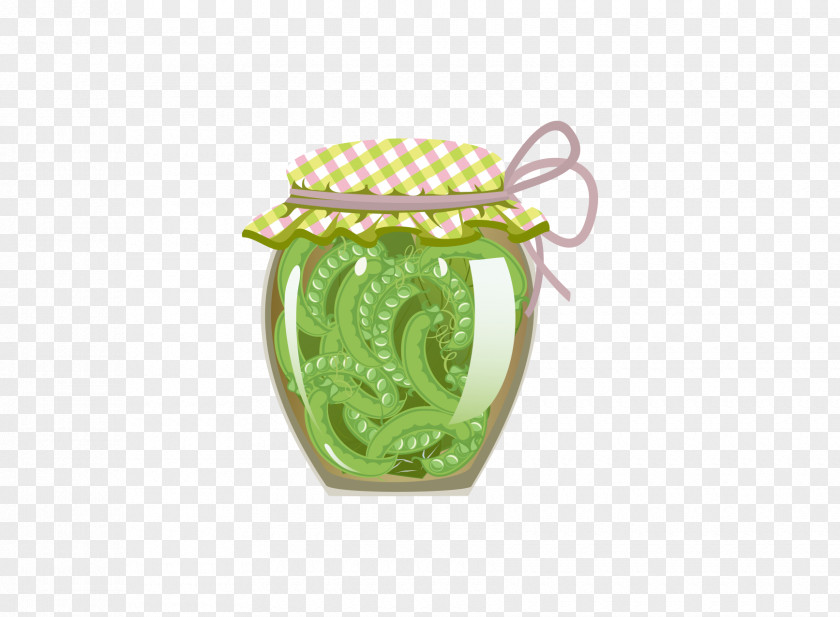 Food Jar Pickled Green Vector Cucumber Pickling Bottle PNG