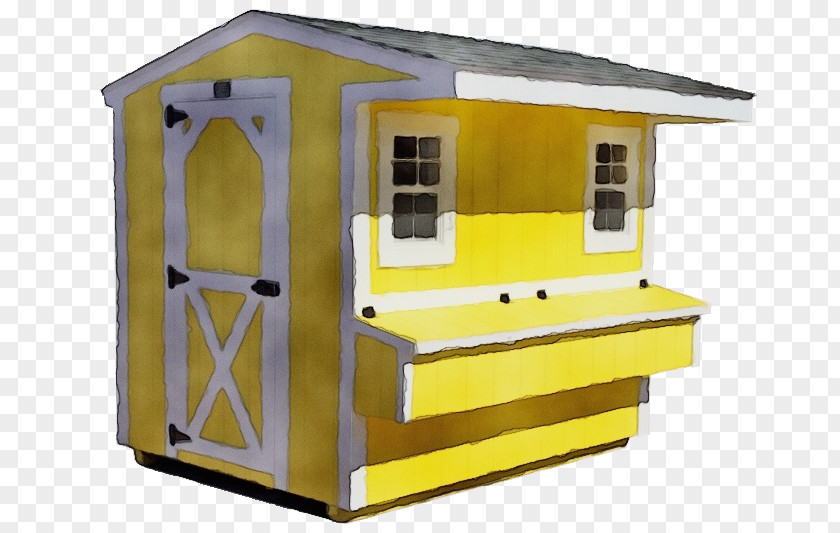 Machine Kiosk Yellow House Architecture Roof Home PNG
