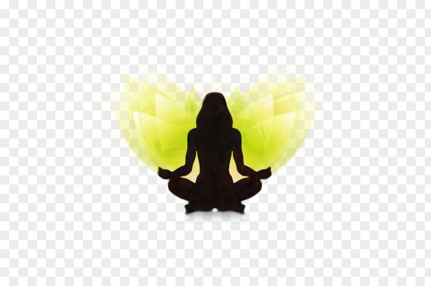 Silhouette Lighting Yoga Cartoon PNG