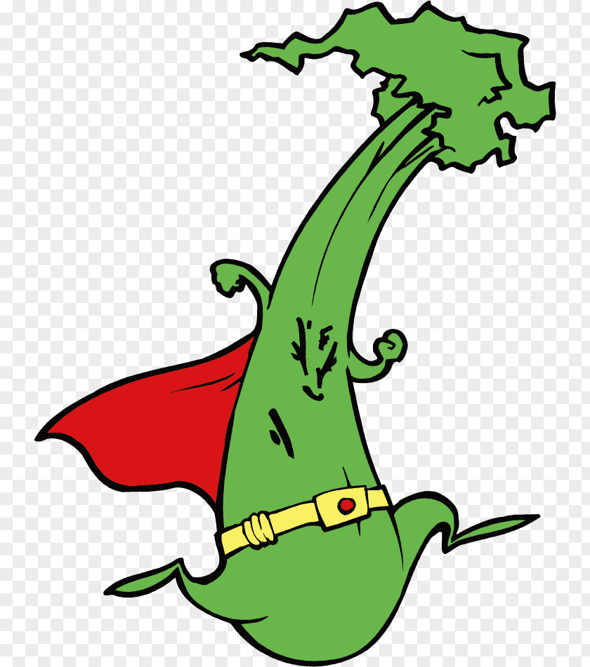 Vegetable Hero Cartoon Clip Art PNG