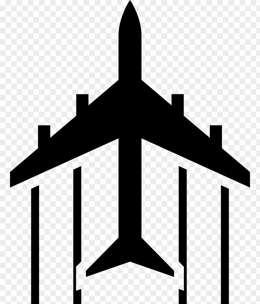 Airplane Aircraft Clip Art Vector Graphics Silhouette PNG