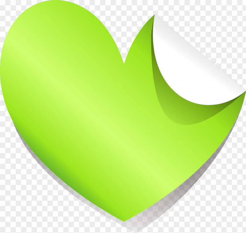 Green Heart Angle Diagram PNG