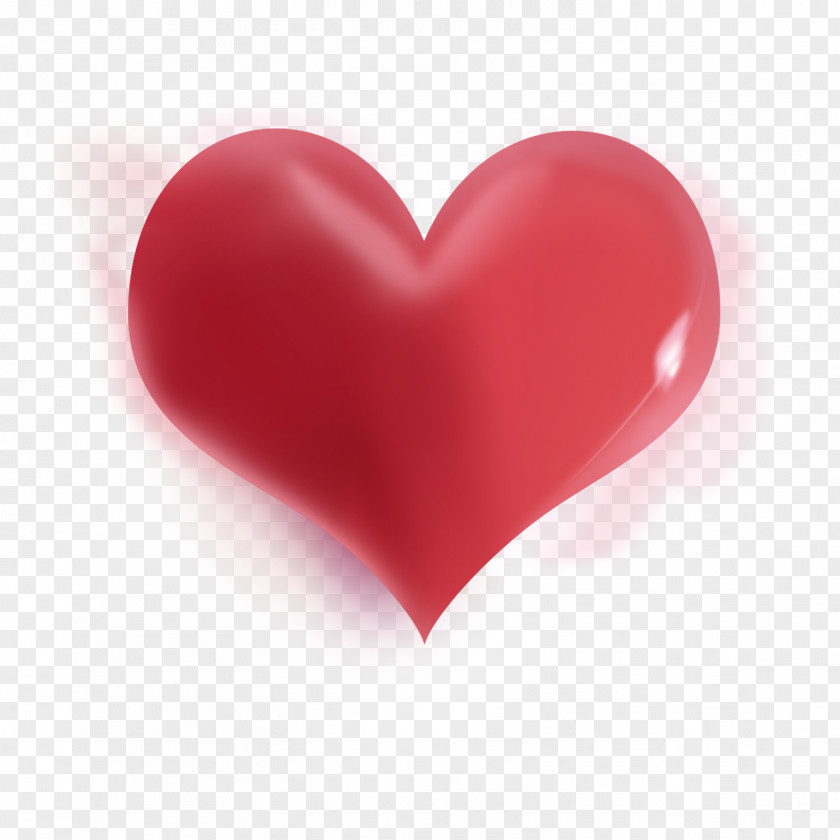 Red Peach Heart RGB Color Model Download PNG