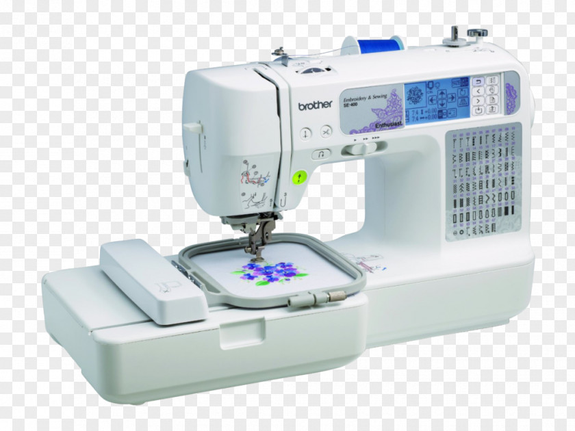 Tailoring Machine Embroidery Sewing Machines Brother SE400 PNG