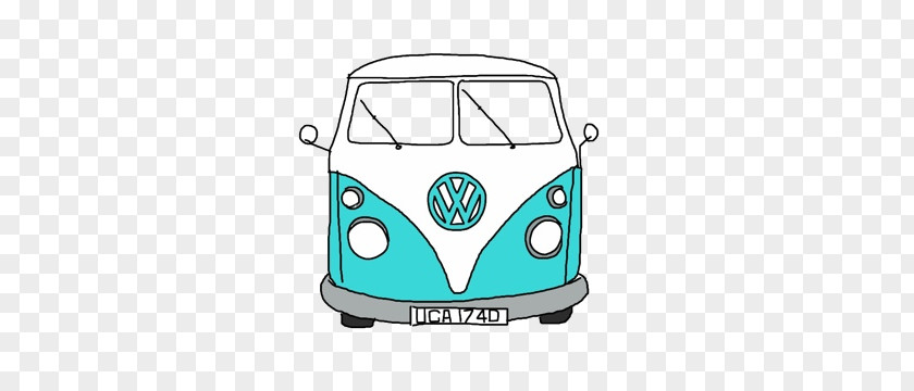 Car Van Volkswagen Type 2 Sticker PNG