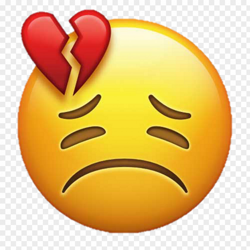 Emoji Broken Heart Love Smiley PNG