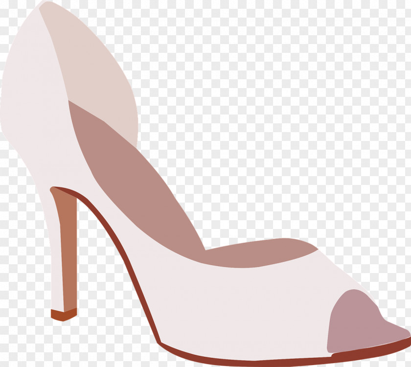 White High Heels Shoe Heel Sandal PNG