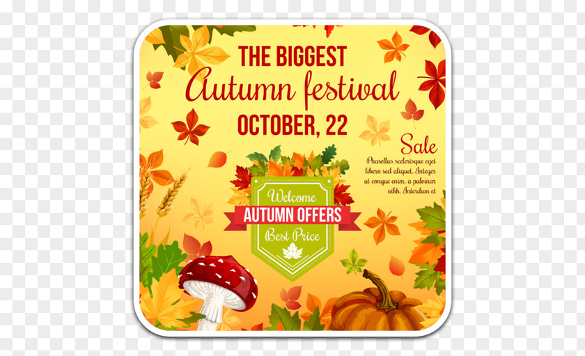 Autumn Vector Graphics Design Discounts And Allowances Advertising PNG