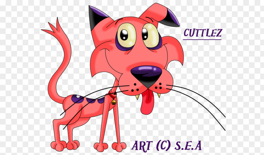 Courage The Cowardly Dog Snout Fan Art Animated Cartoon PNG