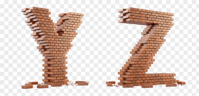 Letter Wall Brick English Alphabet PNG
