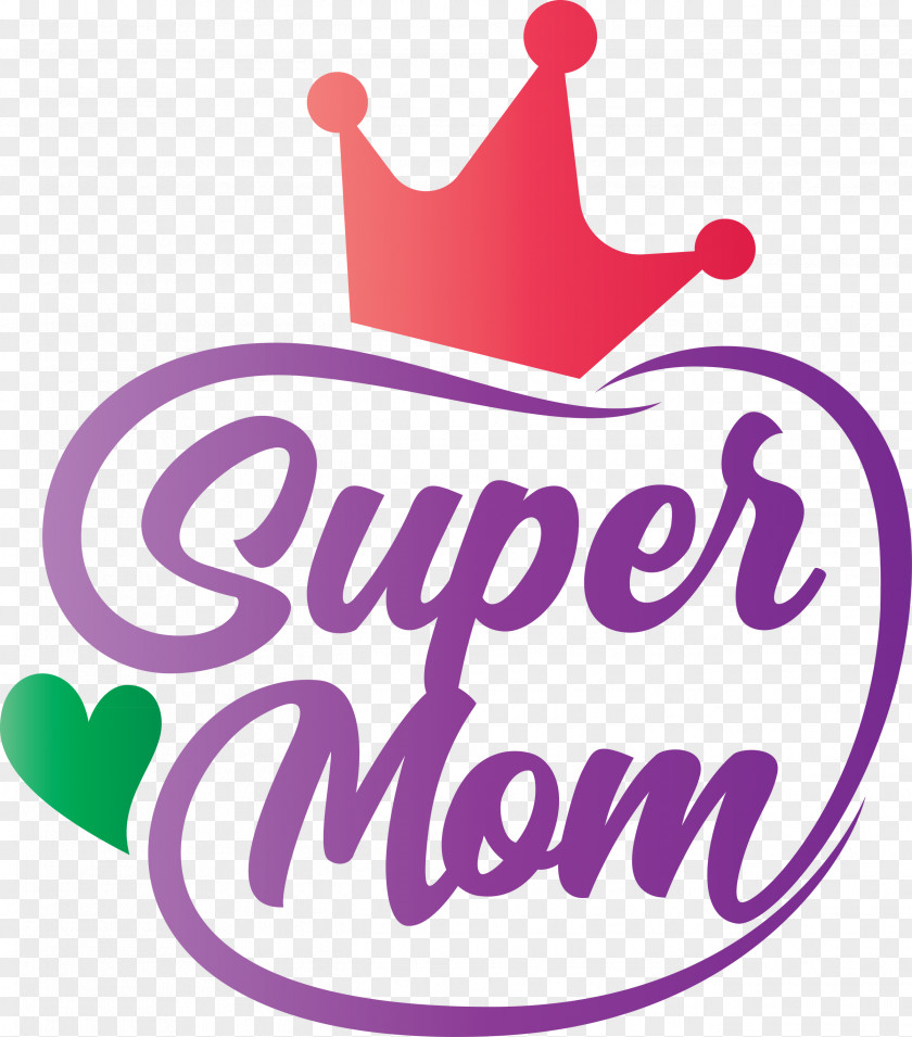 Mothers Day Super Mom PNG