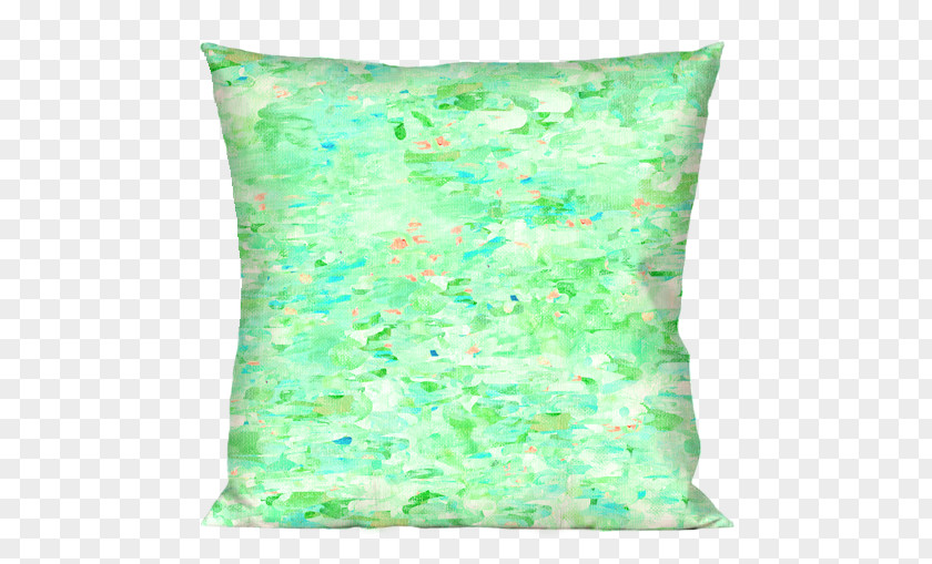 Plain Jane Throw Pillows Color Green Aqua Turquoise PNG