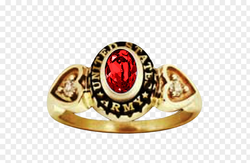 Ring Ruby Jewellery Military Gold PNG