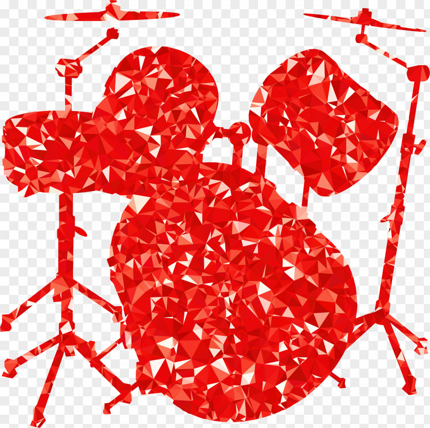 Ruby Bass Drums Silhouette PNG