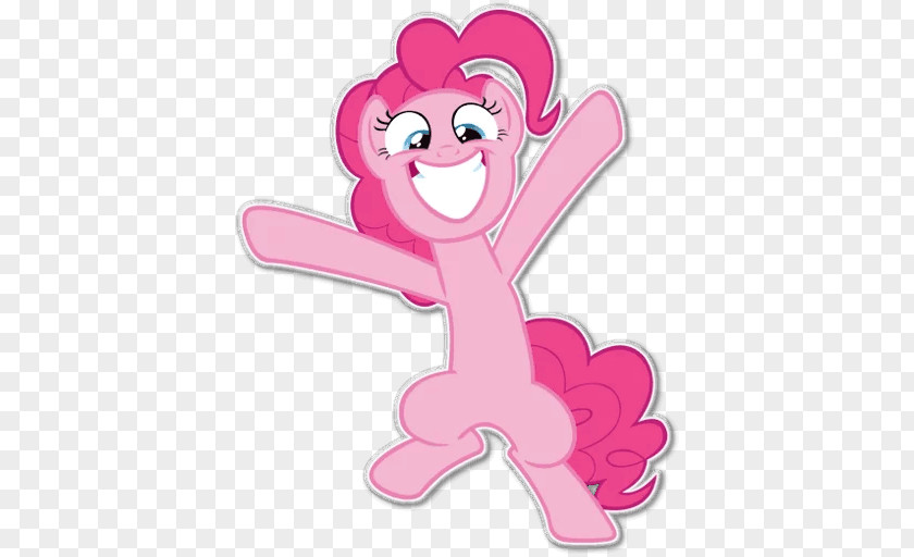Sticker Pinkie Pie Telegram Pony Clip Art PNG