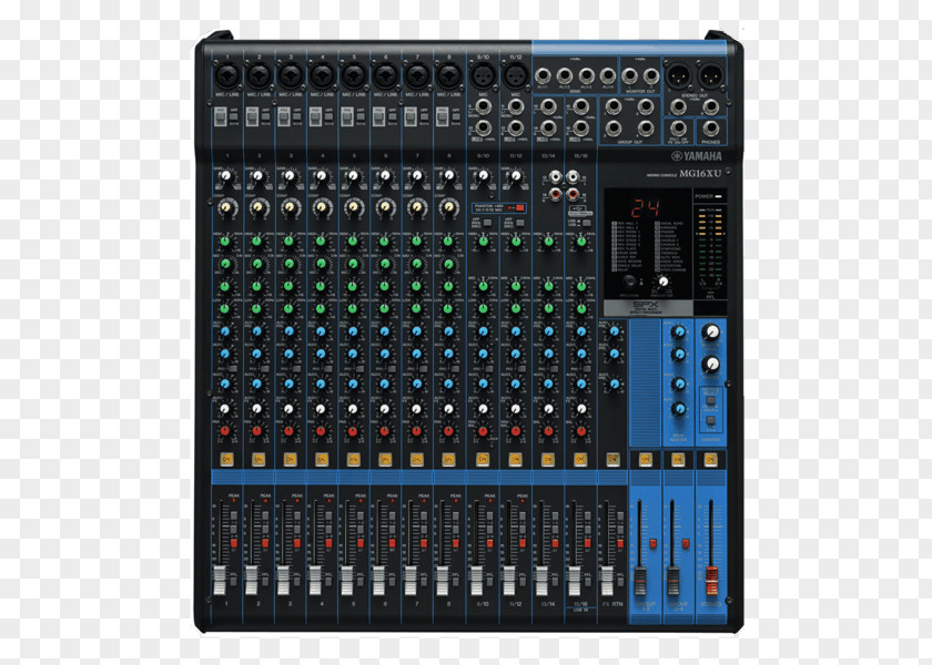 USB Audio Mixers Yamaha MG16XU Sound Corporation PNG