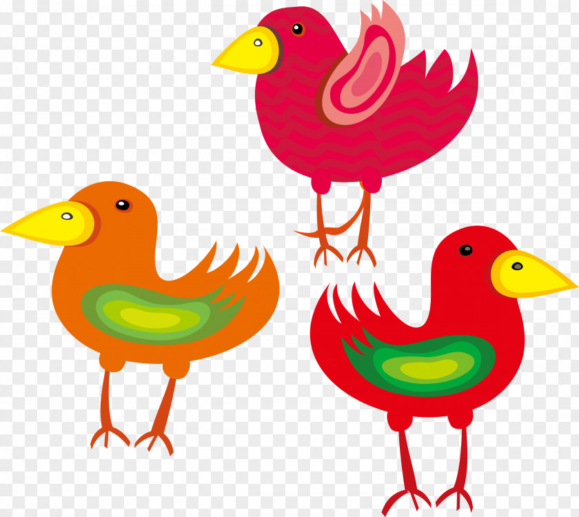 Vector Color Bird Chick Animal Material Chicken Clip Art PNG