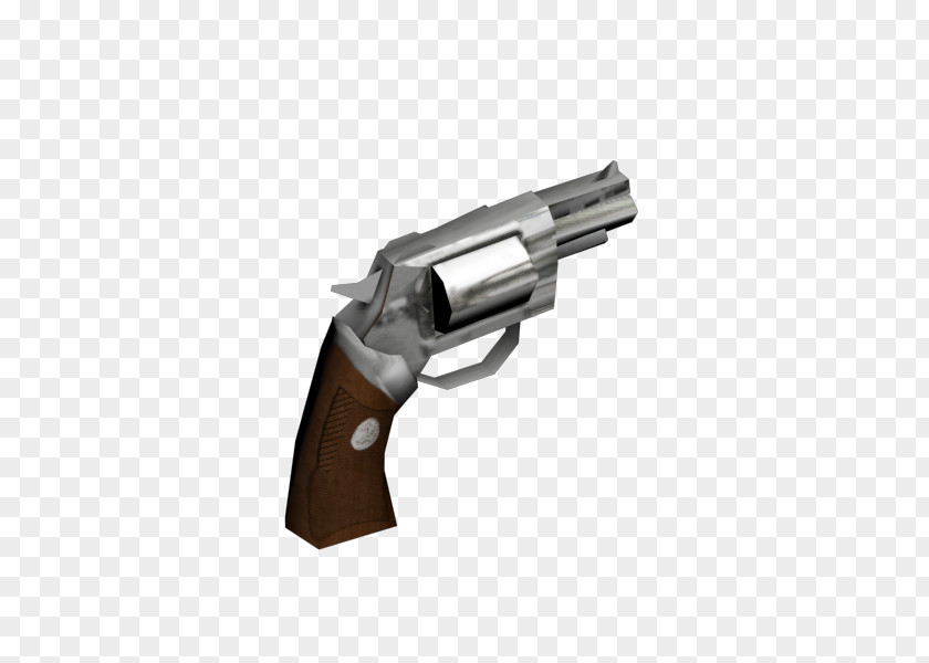 Low Poly Gun Revolver Firearm Trigger Ammunition Barrel PNG