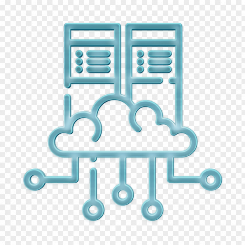 Cloud Icon Hosting Database & Servers PNG