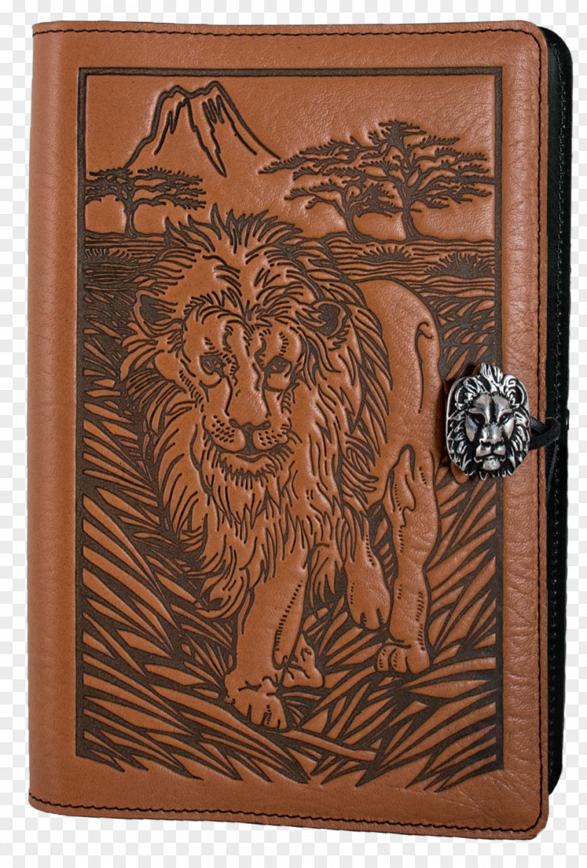 Leather Cover Lion Tiger Oberon Design Book PNG
