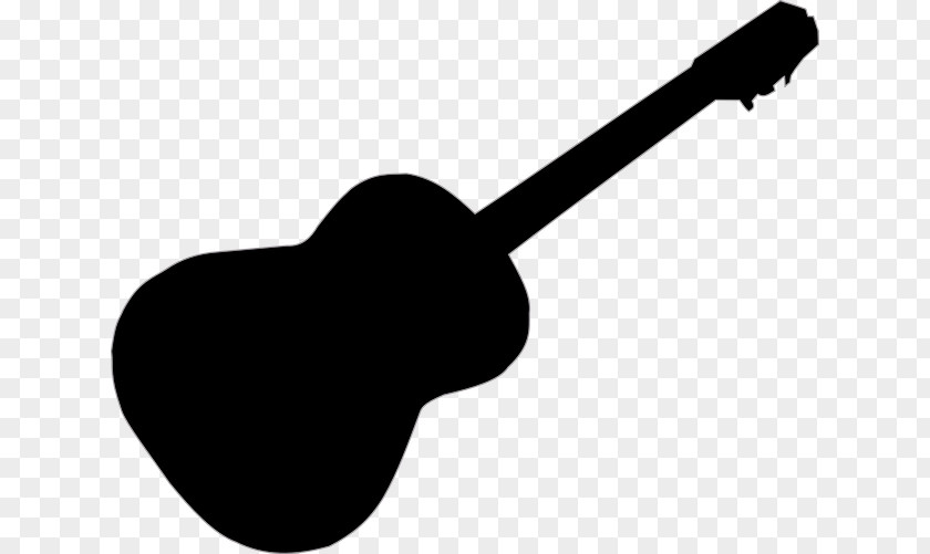 Guitar Acoustic Silhouette Musician PNG
