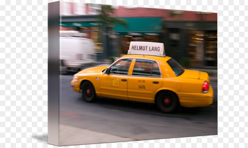 New York Taxi Full-size Car Helmut Lang Brand Mid-size PNG