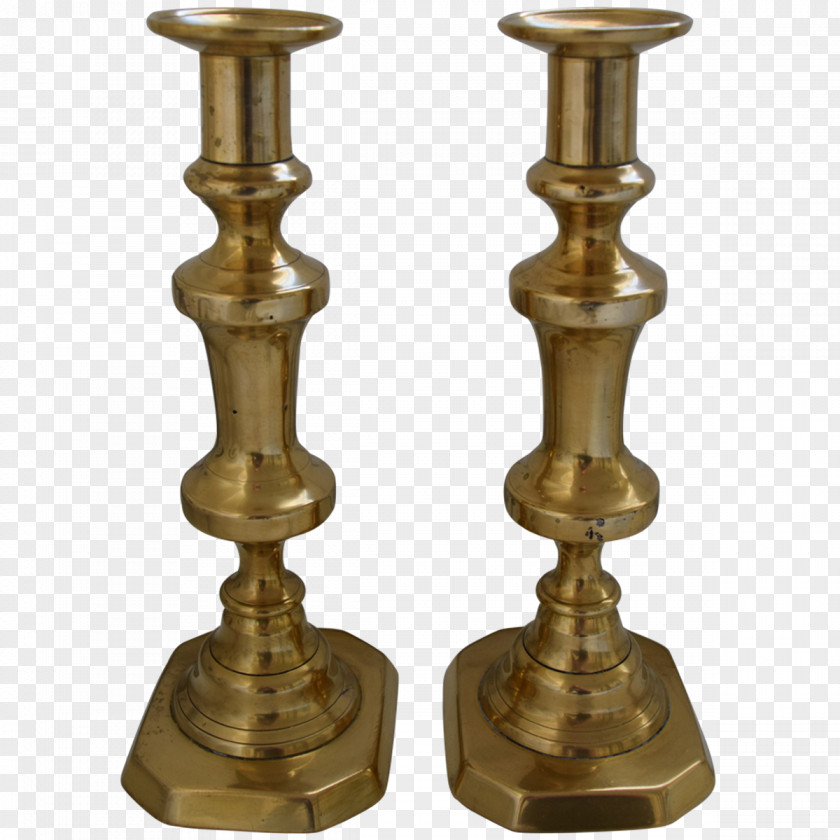 Baluster Brass Candlestick Table Candelabra PNG