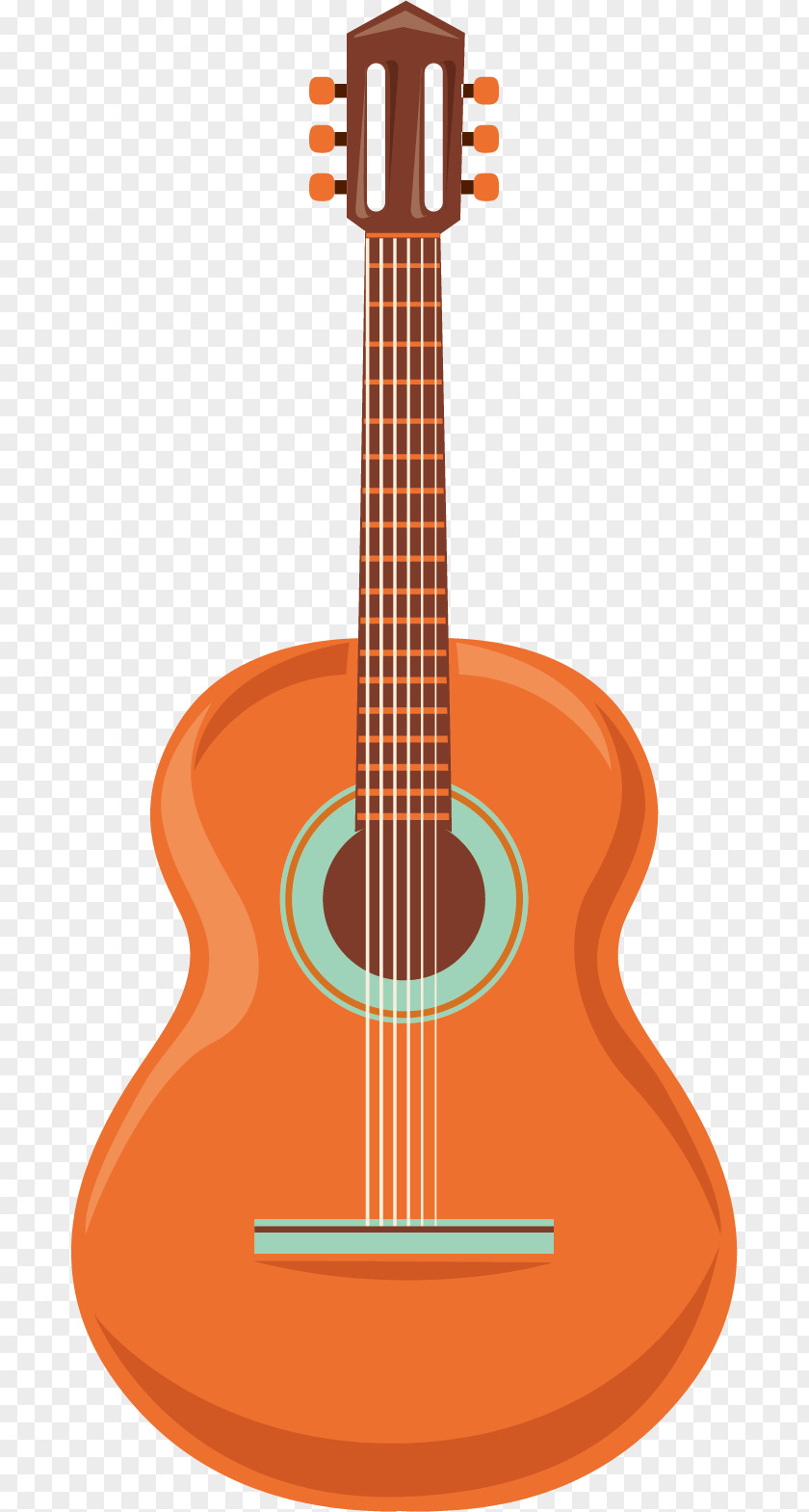 Cartoon Instrument Guitar Tiple Ukulele Acoustic PNG