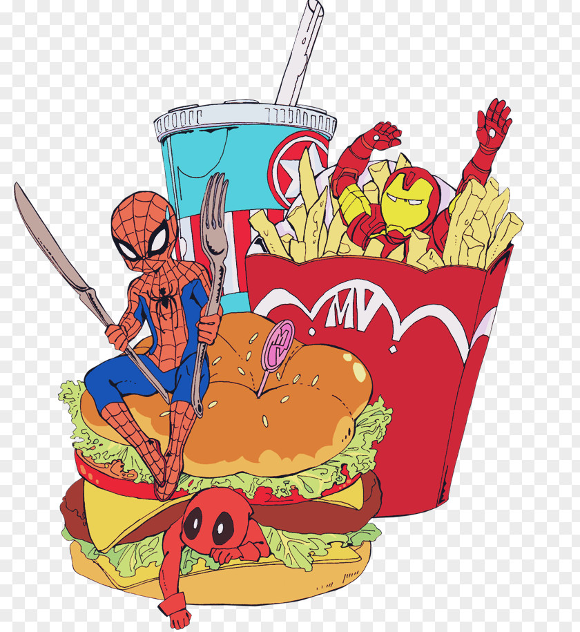 Deadpool Comics Spider-Man Sticker Clip Art PNG