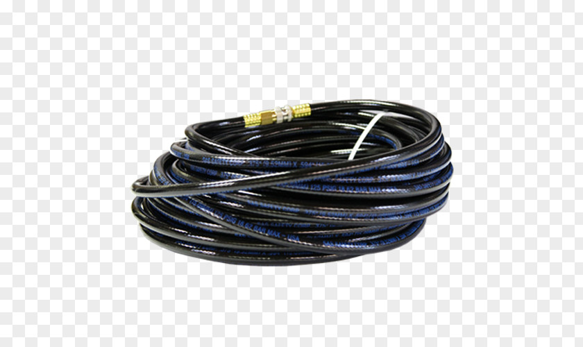 Fresh Air Coaxial Cable Hose Cartridge Respirator Cobalt Blue PNG