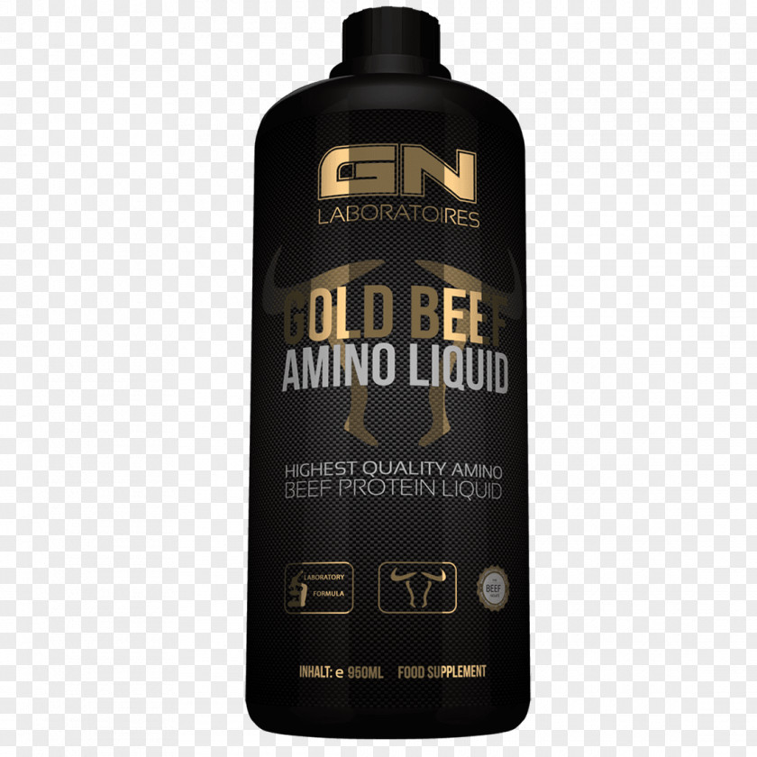 Gold Liquid Amino Acid Sports Nutrition PNG