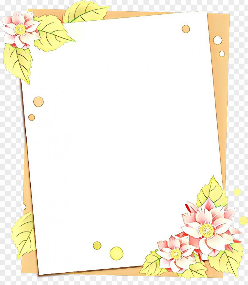 Picture Frame Paper Product Floral Background PNG