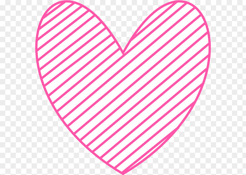 Pink Heart Clip Art PNG